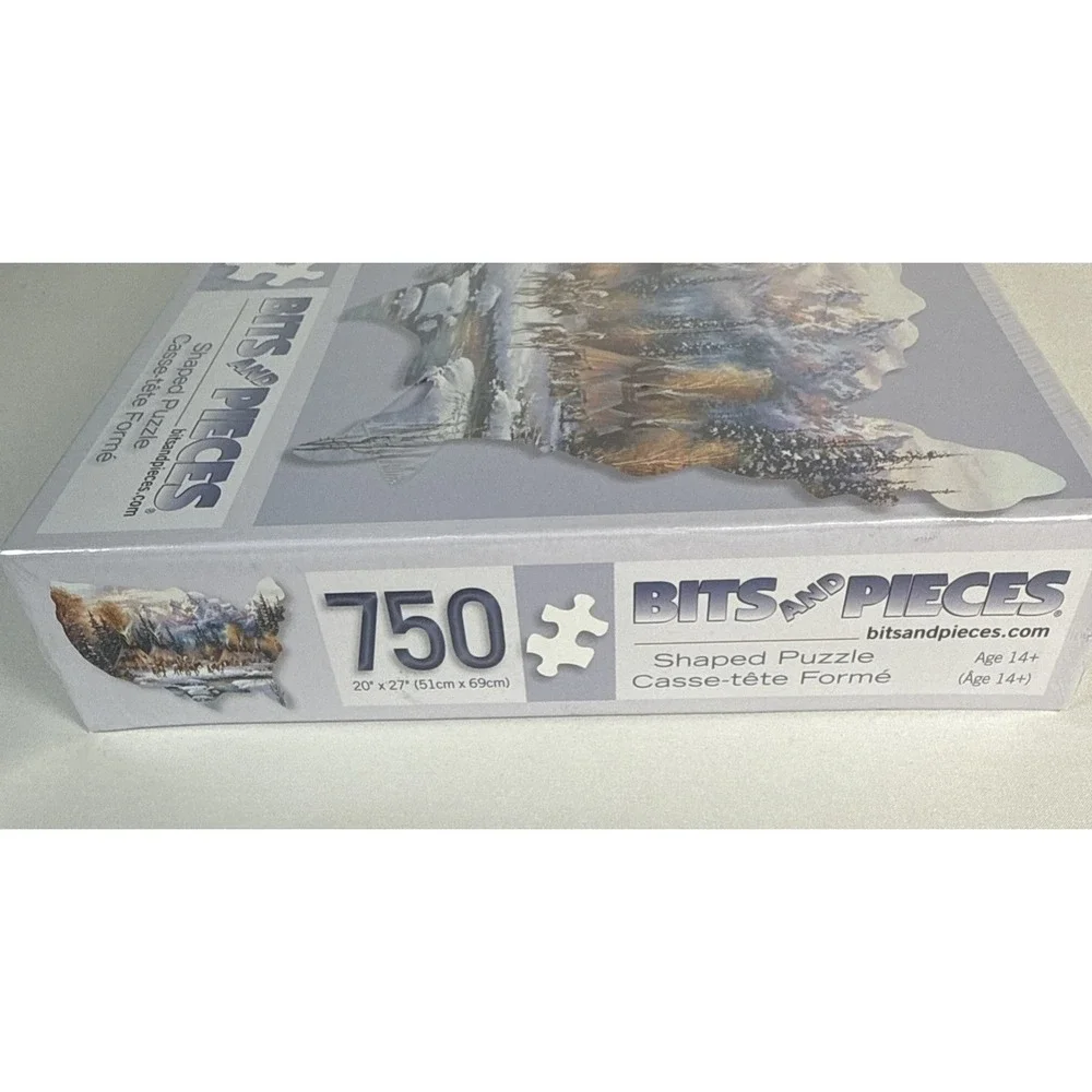 Bits and Pieces 750 Jigsaw Puzzle Home Of The Brave-Winter Scene Kirk Randle NEW